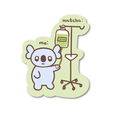 Matcha Drip Sticker